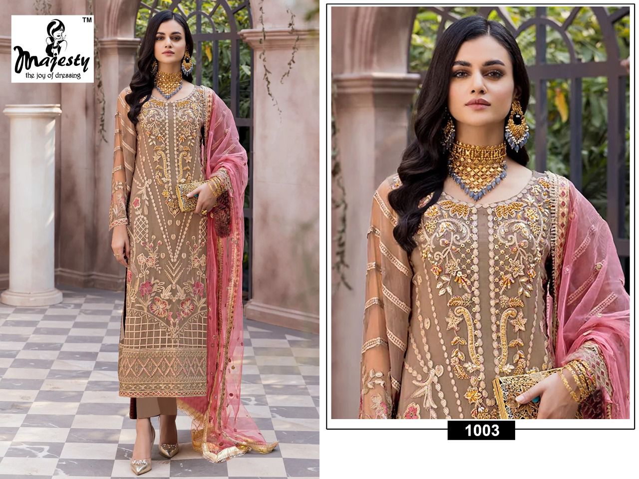 Majesty Maryams 5 Festive Wear Wholesale Georgette Pakistani Salwar Suit